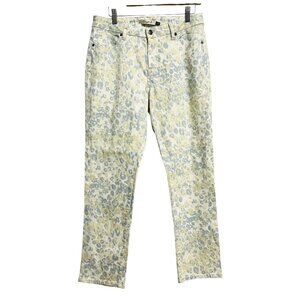 Christopher Blue Isabel Jeans Womens 12 Mid Rise Skinny Ankle Crop Animal Print
